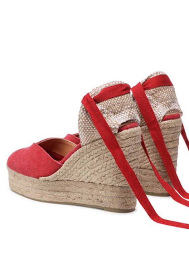 Castañer Espadryle Chiara/8ED/002 021668-604 Czerwony. Kolor: czerwony. Materiał: materiał