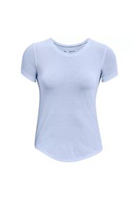 Under Armour - Koszulka Z Krótkim Rękawem Dla Kobiet Streaker Run. Kolor: niebieski. Długość rękawa: krótki rękaw. Długość: krótkie. Sport: bieganie