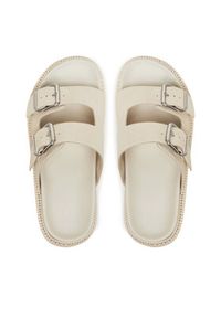 Tommy Jeans Klapki Double Strap Sandal Suede EN0EN02797 Écru. Materiał: zamsz, skóra #3
