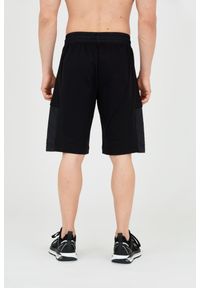 EA7 Emporio Armani - EA7 Męskie czarne shorty ze wstawkami, Rozmiar XXL. Kolor: czarny. Materiał: bawełna. Długość: krótkie #4