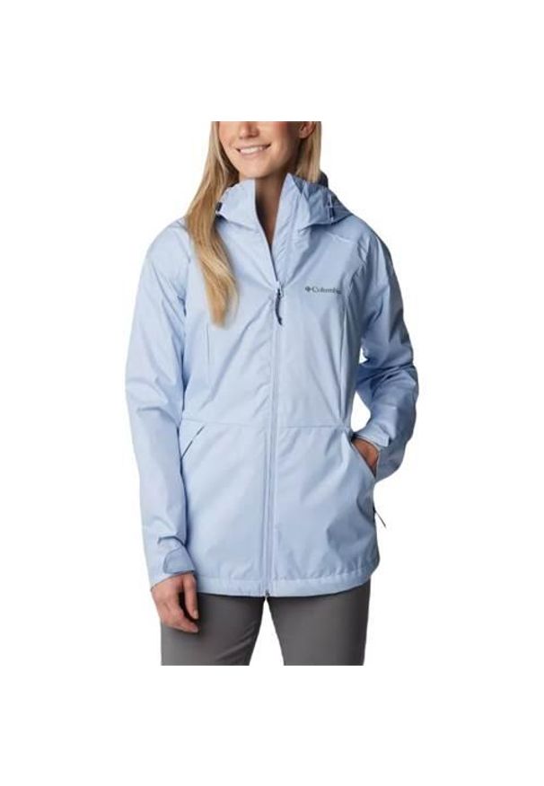 columbia - Kurtka uniwersalna damska Columbia 2071433477. Typ kołnierza: kaptur. Kolor: niebieski. Materiał: syntetyk. Sport: turystyka piesza