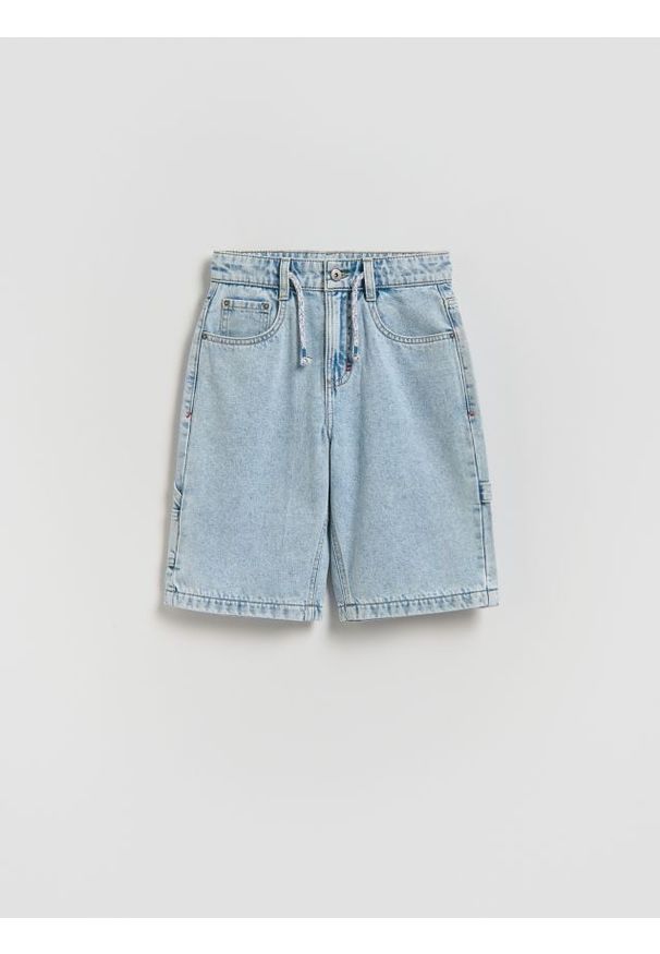 Reserved - Jeansowe szorty - niebieski. Kolor: niebieski. Materiał: jeans