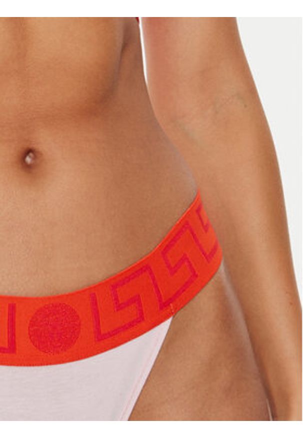 VERSACE - Versace Stringi AUD01042 1A1001 Różowy. Kolor: różowy. Materiał: bawełna