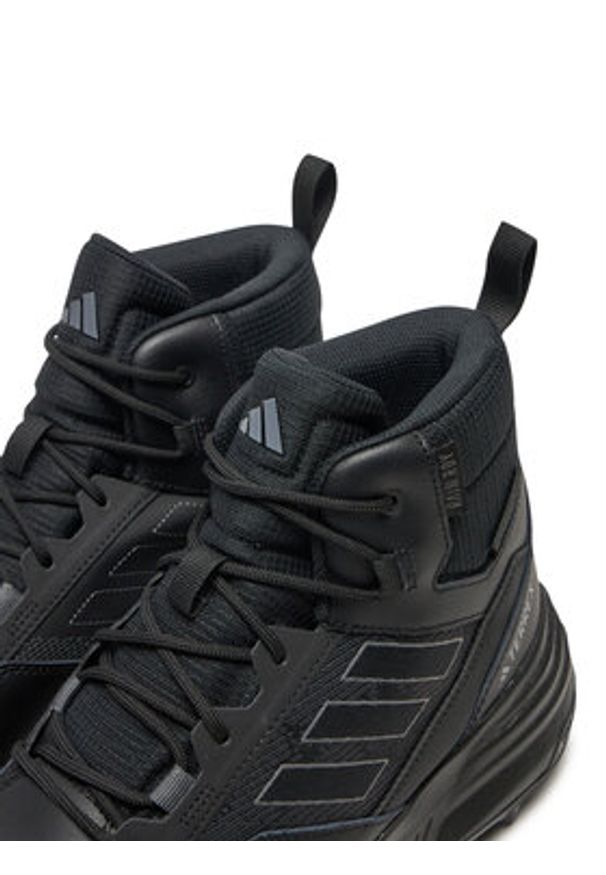 Adidas - adidas Trekkingi Unity Leather Mid RAIN.RDY IF4977 Czarny. Kolor: czarny. Materiał: skóra. Sport: turystyka piesza