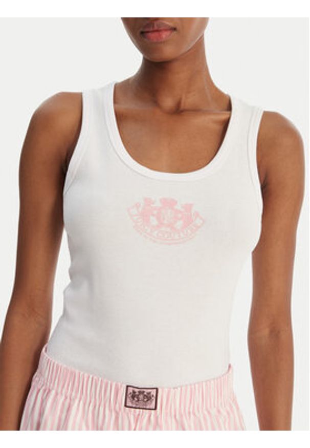 Juicy Couture Piżama Dog Crest JCYPJ126860 Różowy Slim Fit. Kolor: różowy. Materiał: bawełna