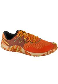 Buty do biegania męskie Merrell Trail Glove 7. Kolor: pomarańczowy. Materiał: guma, materiał, tkanina, syntetyk