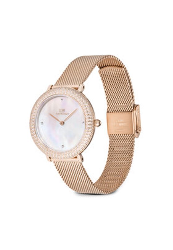 Daniel Wellington Zegarek Crystalline Bezel 3 DW00100823 Różowe złoto. Kolor: wielokolorowy, złoty, różowy