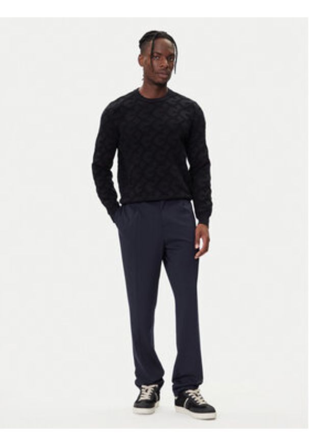 Guess Sweter M5BR19 Z0470 Czarny Regular Fit. Kolor: czarny. Materiał: syntetyk