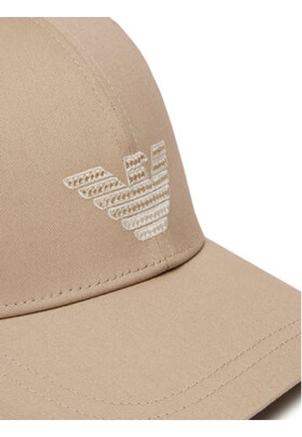 Emporio Armani Czapka z daszkiem EX000005 AF12610 U6213 Beżowy. Kolor: beżowy. Materiał: bawełna, materiał