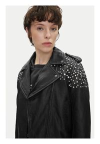 Pepe Jeans Kurtka skórzana Fantasy PL402523 Czarny Regular Fit. Kolor: czarny. Materiał: skóra #2