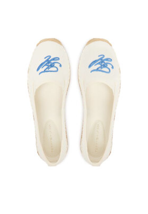 TOMMY HILFIGER - Tommy Hilfiger Espadryle Th Script Summer Espadrille FW0FW09240 Biały. Kolor: biały. Materiał: materiał
