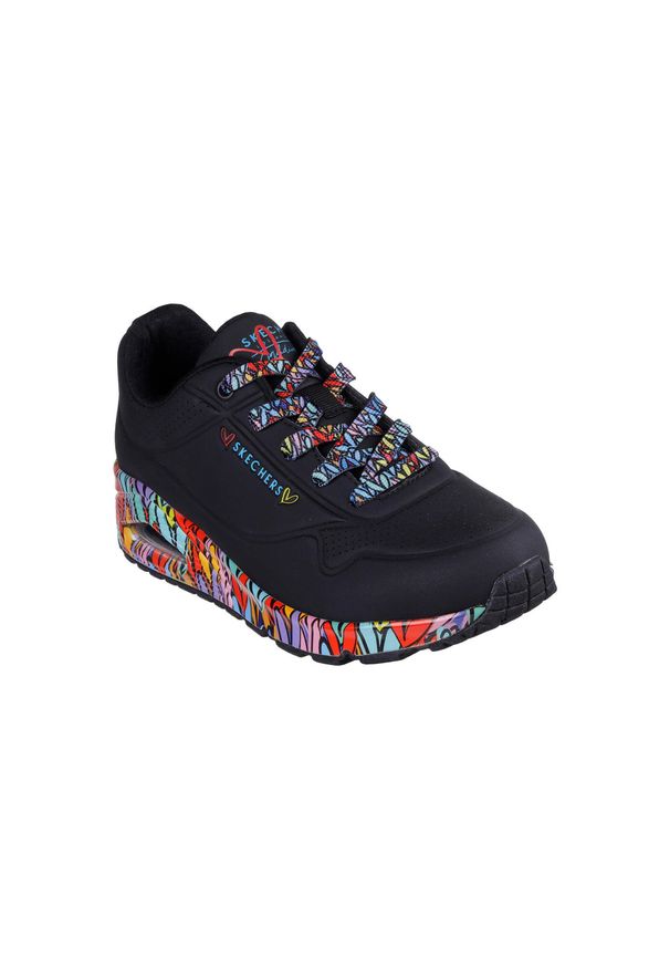skechers - Buty sportowe Sneakersy damskie, Uno - Ravaged Love. Kolor: wielokolorowy. Sport: turystyka piesza
