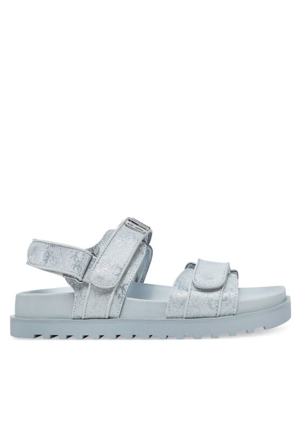 Guess Sandały FLJFDS LEL03 Niebieski. Kolor: niebieski. Materiał: skóra