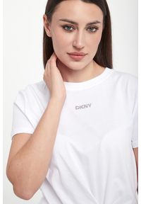 T-shirt damski DKNY SPORT. Styl: sportowy #4