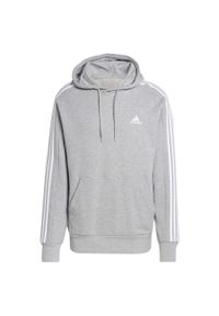 Adidas - Bluza z kapturem adidas 3-Stripes Essentials French Terry. Typ kołnierza: kaptur. Kolor: biały, szary, wielokolorowy