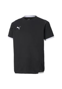 Koszulka dla dzieci Puma teamLIGA Jersey Junior. Kolor: biały, wielokolorowy, czarny. Materiał: jersey