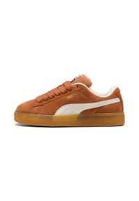 Trenerzy Puma Suede XL. Kolor: wielokolorowy, pomarańczowy, brązowy. Materiał: materiał, syntetyk, tkanina, guma, skóra. Model: Puma Suede. Sport: turystyka piesza #1