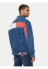 Tommy Jeans Kurtka jeansowa Aiden DM0DM19366 Niebieski Oversize. Kolor: niebieski. Materiał: bawełna