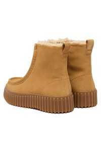 Clarks Botki Torhill Cozy 26182911 Brązowy. Kolor: brązowy. Materiał: zamsz, skóra #3