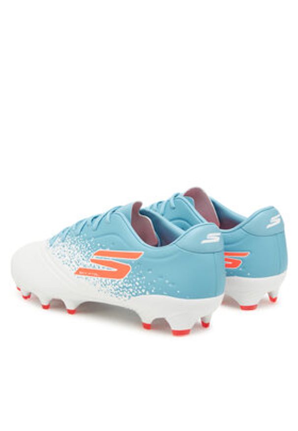 skechers - Skechers Buty do piłki nożnej Gold Fg 252015 WTQP Biały. Kolor: biały. Materiał: skóra