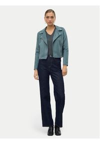 Vero Moda Kurtka z imitacji skóry Jose 10300938 Zielony Regular Fit. Kolor: zielony. Materiał: skóra