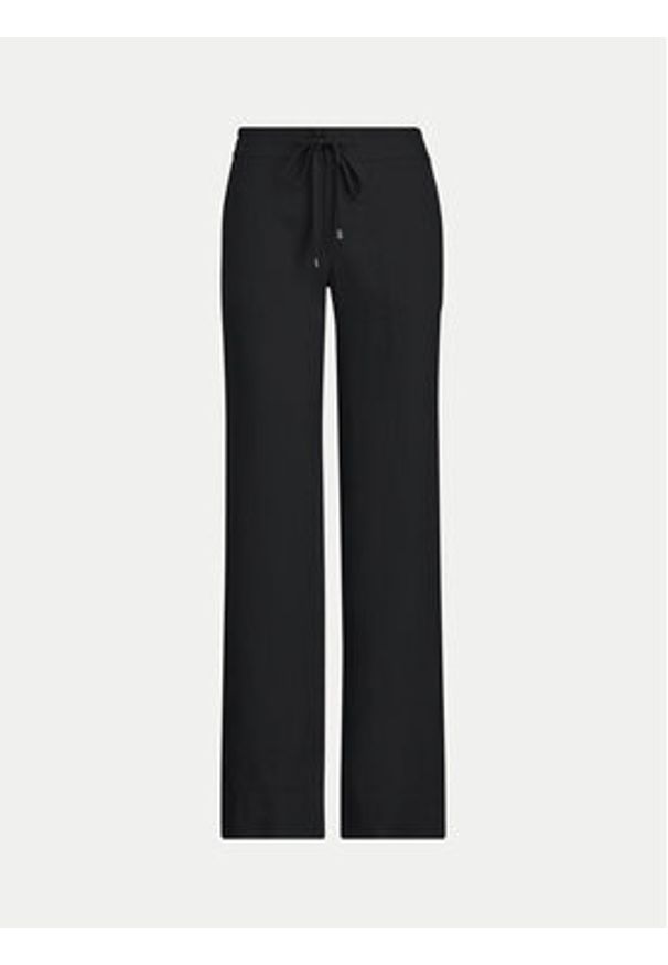 Lauren Ralph Lauren Spodnie materiałowe 200735136001 Czarny Wide Leg. Kolor: czarny. Materiał: len