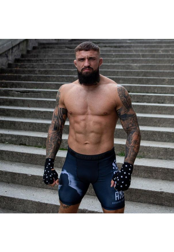 Spodenki Vale Tudo do MMA męskie EXTREME HOBBY HOOLS. Kolor: czarny. Materiał: poliester, elastan