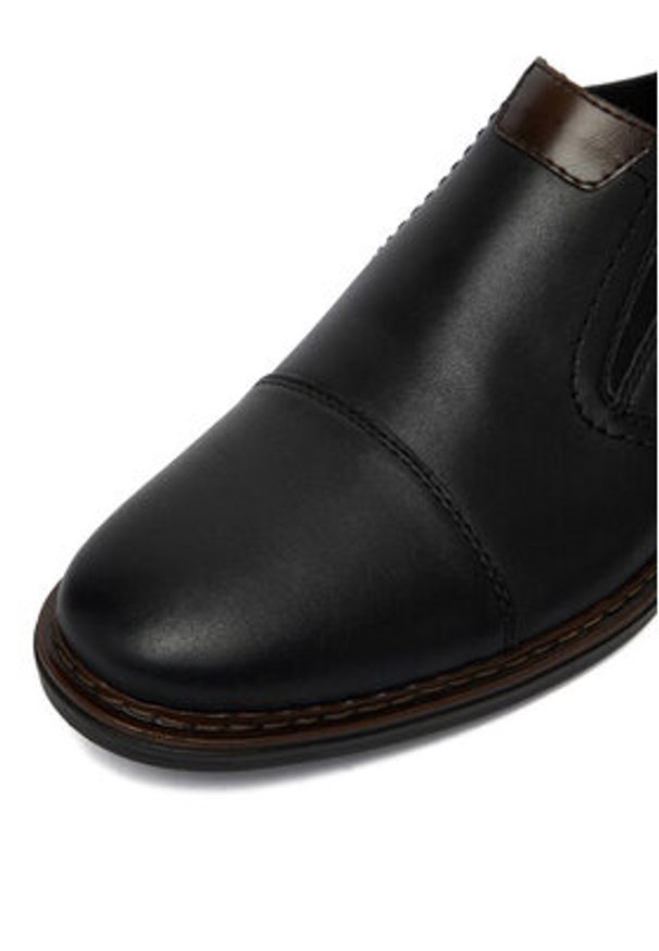 Rieker Półbuty 17659-00 Czarny. Kolor: czarny. Materiał: skóra