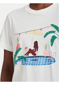 Vero Moda T-Shirt Emily 10344804 Biały Regular Fit. Kolor: biały. Materiał: bawełna #4