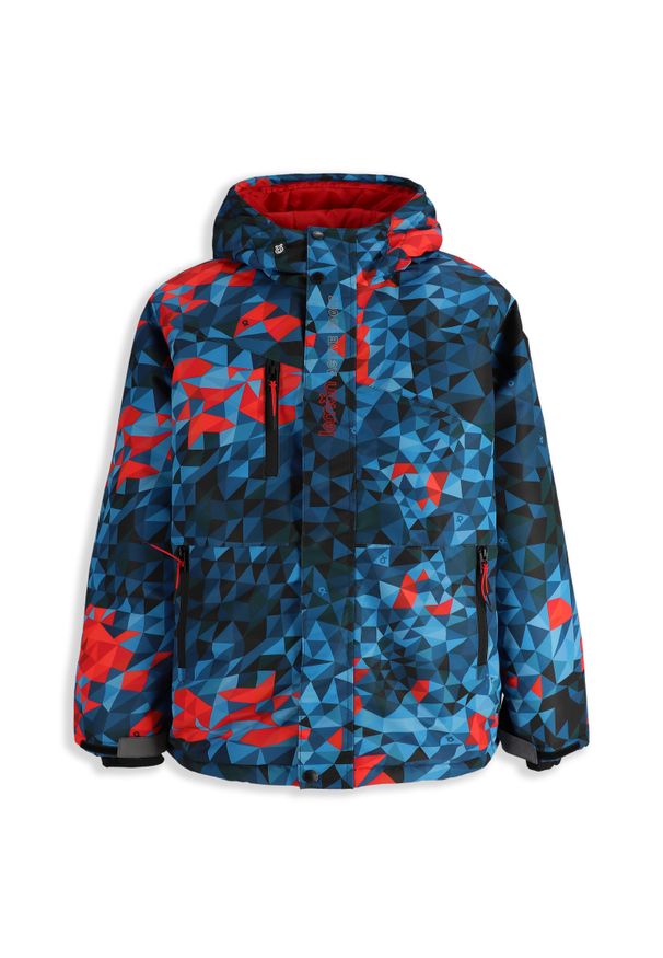 Kurtka narciarska dziecięca Lemon Explore ZL5 granatowa. Kolor: niebieski. Materiał: poliester. Sezon: zima. Sport: narciarstwo