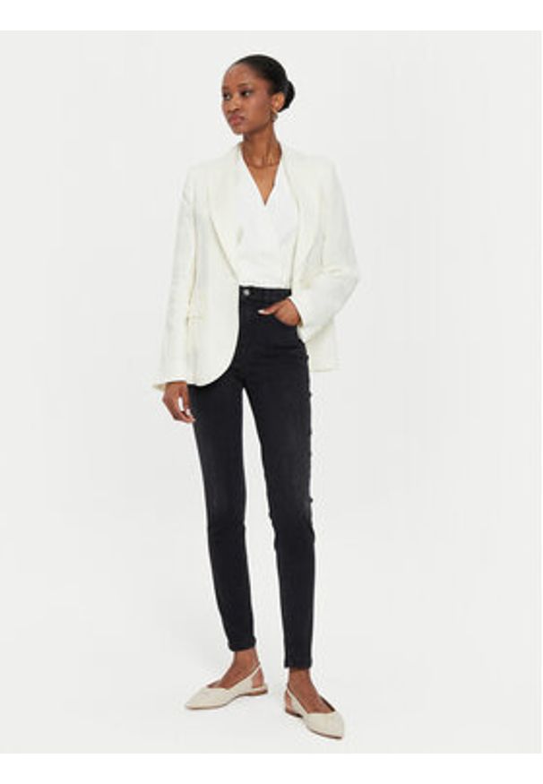 Marella Jeansy 2423186114 Czarny Skinny Fit. Kolor: czarny
