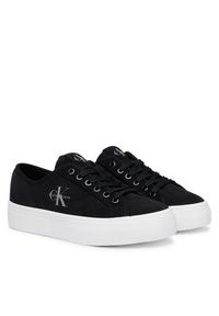 Calvin Klein Sneakersy Vulc Flatf Laceup Suede HW0HW03088 Czarny. Kolor: czarny. Materiał: zamsz, skóra #2