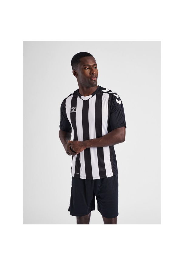 Jersey Hummel hmlCORE XK STRIPED. Kolor: biały, czarny, wielokolorowy. Materiał: jersey. Sport: fitness