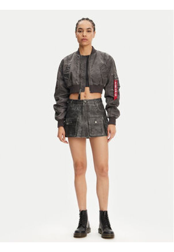 Alpha Industries Kurtka bomber MA-1 Vintage 156002 Szary Regular Fit. Kolor: szary. Materiał: syntetyk. Styl: vintage