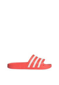 Adidas - Klapki adilette Aqua. Kolor: biały, czerwony, wielokolorowy. Styl: elegancki