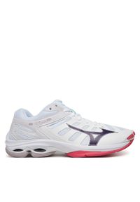 Buty halowe Mizuno. Kolor: biały. Model: Mizuno Wave #1