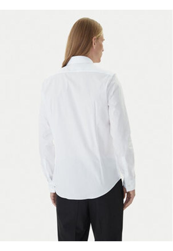 Calvin Klein Koszula LV019EU060 Biały Extra Slim Fit. Kolor: biały. Materiał: bawełna