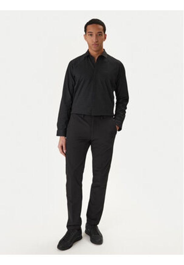 BOSS Koszula Excurse 50554481 Czarny Regular Fit. Kolor: czarny. Materiał: bawełna