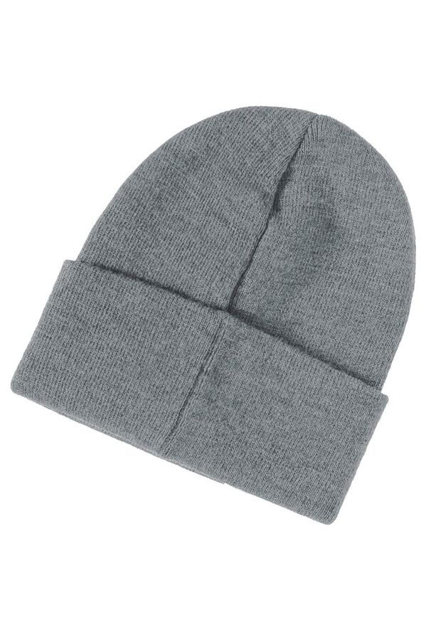 Wrangler - MĘSKA CZAPKA ZIMOWA WRANGLER BASIC BEANIE MID GREY MEL W0M03UH37 112125644. Materiał: materiał. Wzór: melanż. Sezon: zima