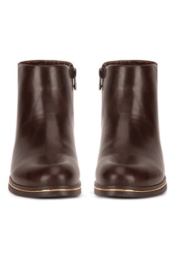 Clara Barson Botki WS6517-01 Brązowy. Kolor: brązowy. Materiał: materiał