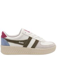 Buty do chodzenia damskie Gola Grandslam Trident. Zapięcie: sznurówki. Kolor: zielony, brązowy, wielokolorowy. Materiał: materiał, syntetyk. Szerokość cholewki: normalna. Sport: turystyka piesza