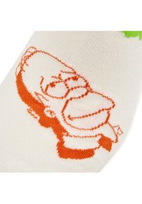 Happy-Socks - Happy Socks Skarpety wysokie unisex SIM01-1300 Écru. Materiał: materiał, bawełna #4