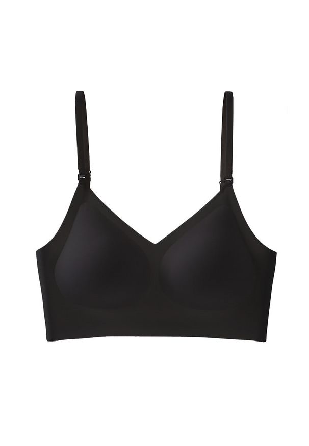 Intica - Biustonosz z wycięciem na plecach do codziennego użytku Melis. Kolor: czarny. Materiał: materiał