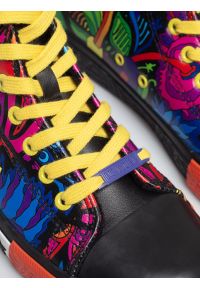 Big-Star - Trampki wysokie ze skóry ekologicznej z nadrukiem WOśP czarne TT174402 906. Okazja: na spacer. Zapięcie: pasek. Kolor: czarny. Materiał: skóra ekologiczna. Wzór: nadruk. Styl: klasyczny #4