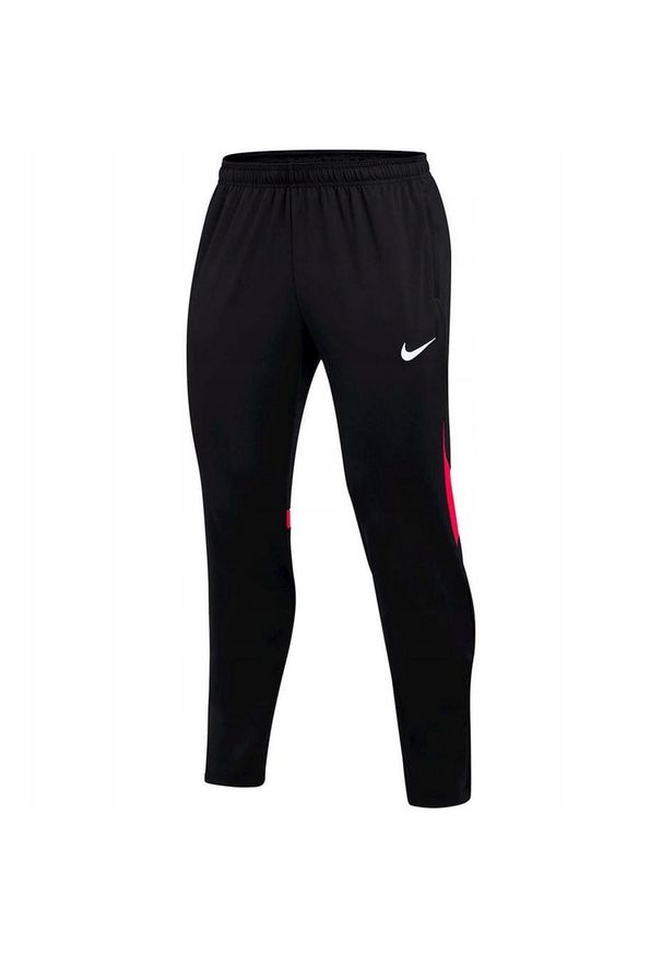 Nike - Męskie Spodnie Do Biegania Academy Pro DriFIT. Kolor: czerwony, wielokolorowy, czarny. Materiał: dresówka