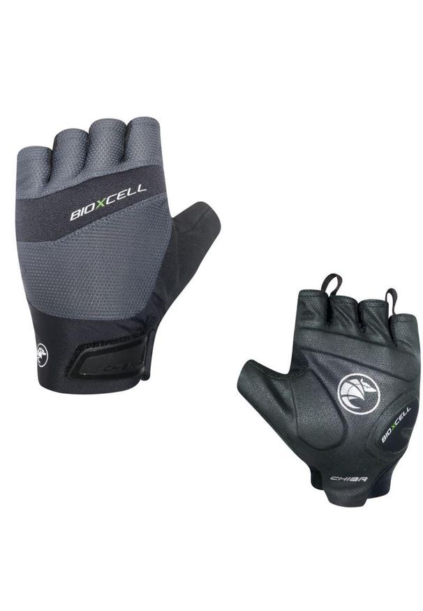 CHIBA - Rękawiczki rowerowe unisex Chiba Bioxcell Pro. Kolor: szary. Materiał: materiał. Sport: kolarstwo