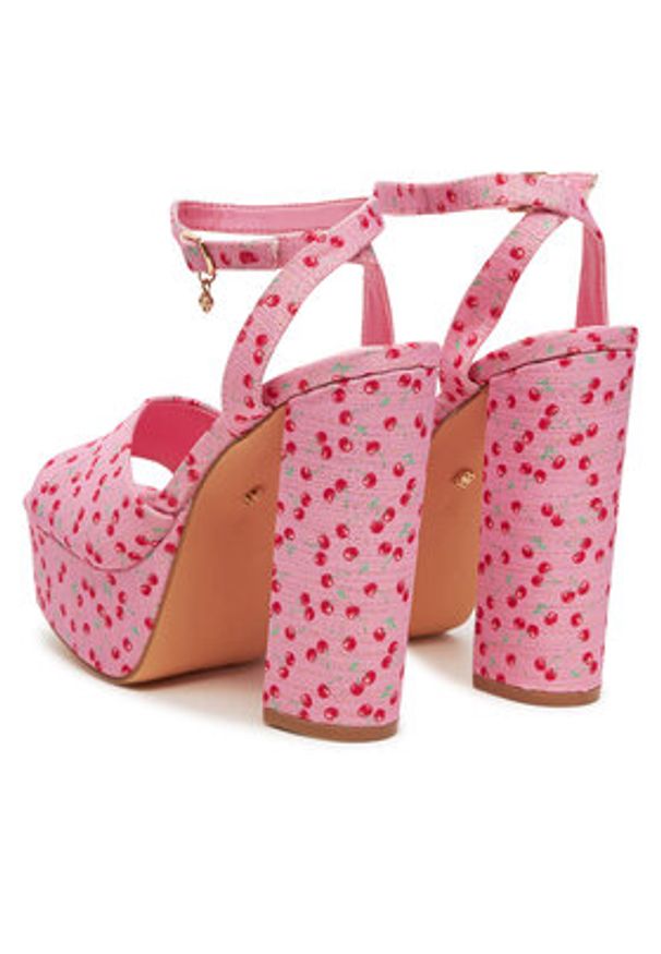 DeeZee Sandały LWWK915-1 Różowy. Kolor: różowy. Materiał: materiał