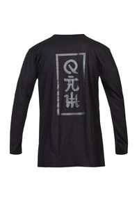 ROBERT KUPISZ - Czarny t-shirt ORIENT MONSHO LONGSLEEVE. Kolor: czarny. Materiał: bawełna. Długość rękawa: długi rękaw. Długość: długie. Wzór: nadruk. Styl: klasyczny #2