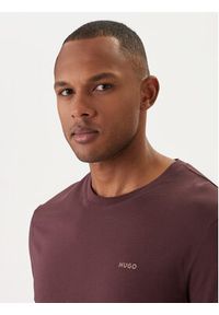 Hugo - HUGO T-Shirt Dero222 50466158 Brązowy Regular Fit. Kolor: brązowy. Materiał: bawełna #3