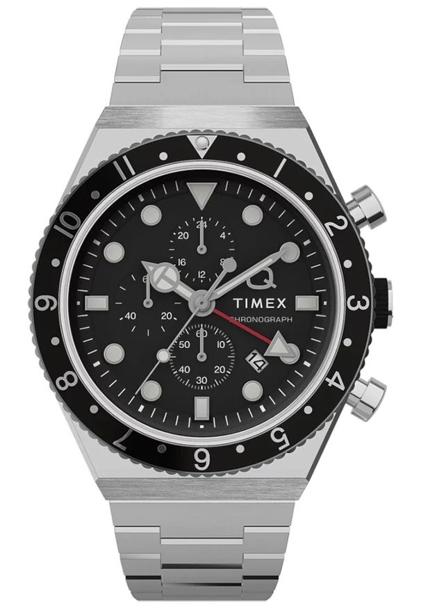 Zegarek Męski TIMEX Three Time Zone Q Timex TW2V69800. Styl: elegancki